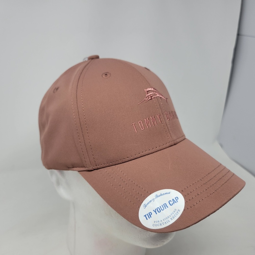 TOMMY BAHAMA‎ Tip Your Cap Marlin Logo Relax Baseball Hat Cap Pink NWT